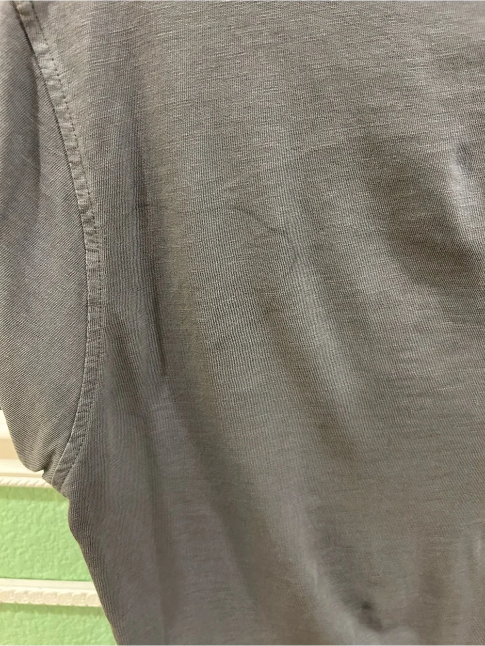 J. Crew Men's Slate Gray Short Sleeve Polo with Chest Pocket